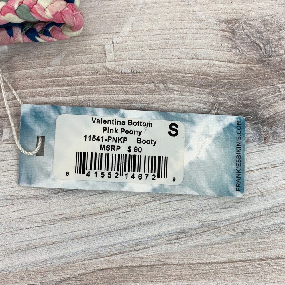 SOLD! Frankies Bikinis Valentina Bottom Pink Peony - Picture 6 of 7